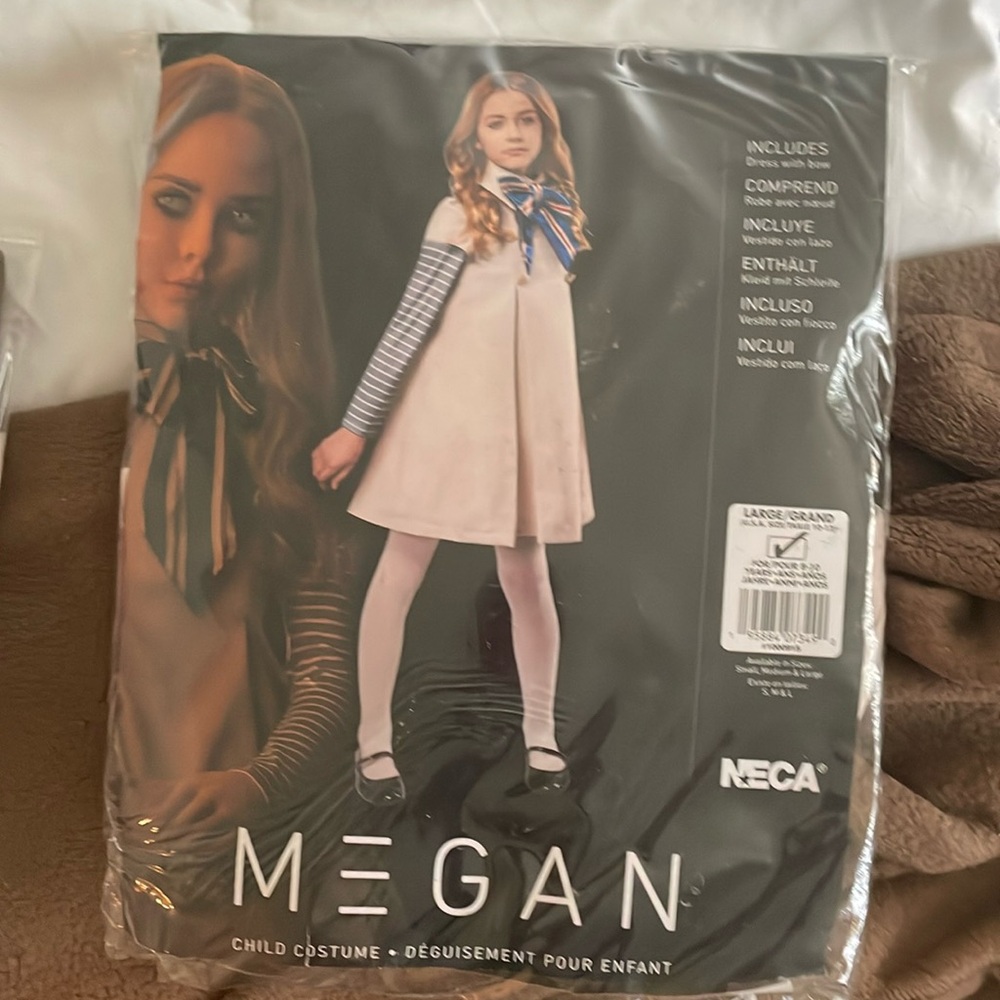Girls Rubies NECA Halloween Costume Megan Dress size 10-12 Girls